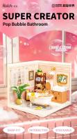 Robotime Rolife DIY Kit de casa de muñecas en miniatura, Kits de construcción de la serie Home Garden con LED, regalos de Navidad para adultos, comedor cálido - details 8