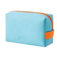 Estuche de maquillaje portátil para mujer/hombre, organizador de artículos de tocador multifuncional impermeable, bolsa de almacenamiento de viaje de cuero - details 6