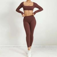 Nuevo TRE de 2 piezas, pantalones cortos deportivos, conjunto de body, ropa deportiva para mujer, traje de yoga para fortalecimiento de gimnasio - details 13