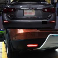Luces reflectoras de parachoques LED iJDM para Infiniti Q50 QX56 QX60 QX80 Nissan Pathfinder Rogue Ftion como luz trasera, freno y antiniebla trasera - details 8