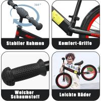 Bicicleta sin Pedales para Niños 16 Pulgadas de 3 4 5 6 7 Años Niña y Niño, Manillar y Sillín Ajustables, Ruedas de Goma, Cuadro de Acero al Carbono, hasta 45 kg - details 3