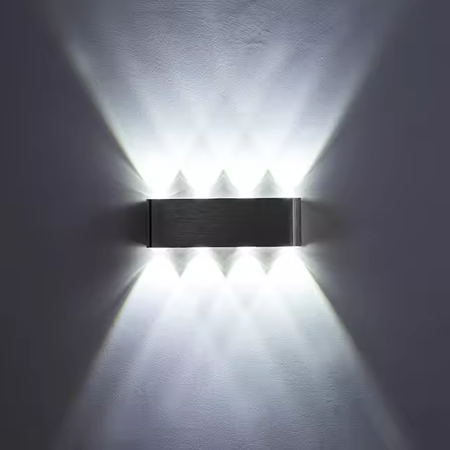 Lámpara de pared impermeable, lámpara de pared universal redonda para interiores y exteriores, para cabezal de puerta, escaleras - 1