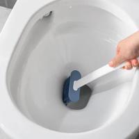 Cepillo De Inodoro Colgante Con Soporte Largo Cepillo De Limpieza De Baño Con Pincel Suave De Silicona Accesorios Ecológicos Para El Hogar - details 5