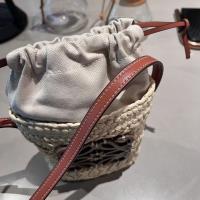 ⭐ ⭐ ⭐ Bolso de paja francés 2025 nuevo bolso Luojia tejido a mano bolso de mujer bolso de cubo bolso de mensajero de hombro bolso pequeño verano - details 7