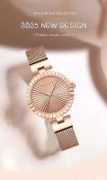 Reloj de Pulsera de Cuarzo de Lujo para Damas Movimiento Japonés, Resistente al Agua, Alta Gama, Tira de Acero, Correa de Cuero - details 0
