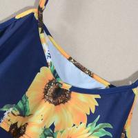 Monos de Verano Ligeros Cuello en V, Ajuste Suelto, Color Sólido, Estilo Europeo-Americano para Mujeres - details 3
