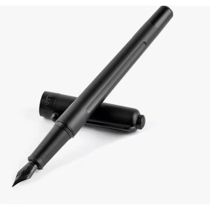 Pluma estilográfica de Punta FINA, estilográfica de Tonte líquida negra media de 0,5mm - 1