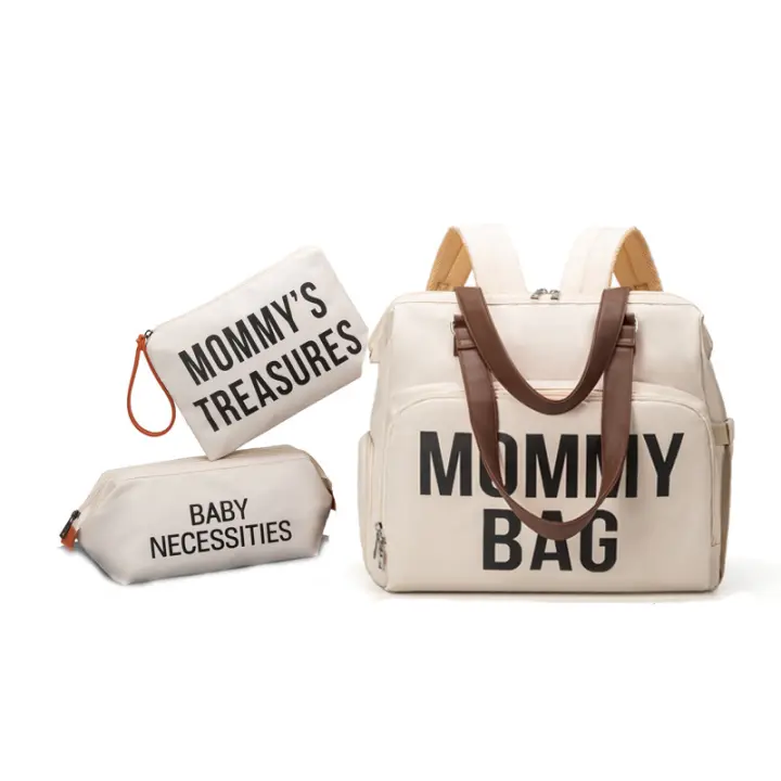 PANGDUBE-Bolsa de maternidad para pañales de bebé, mochila multifuncional de gran capacidad para mujer, 3 unidades por juego - 1