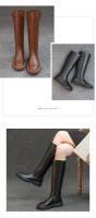 Niños pero botas de caballero hasta la rodilla botas de otoño e invierno de terciopelo con suela gruesa botas altas versátiles. - details 8
