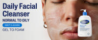 Cetaphil Face Wash, limpiador facial diario para pieles sensibles, mixtas a grasas, 20 oz, espuma suave, sin jabón, - details 8