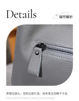 Bolso de cuero puro popular nuevo bolso de mujer de cuero versátil de moda bandolera de un solo hombro bolso bandolera portátil - details 7