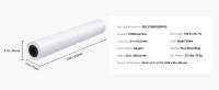 SucceBuy Papel de formato ancho, papel para plotter de 24 pulgadas x 150 pies, 6 rollos, papel bond de 20 LB con núcleo de 2 pulgadas, ideal para dibujos CAD, planos de ingeniería, mapas GIS y diseños arquitectónicos - details 6