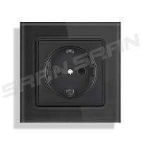 SRAN-enchufe eléctrico de pared para mejora del hogar, Panel de cristal templado, 16A, para UE y España - details 7