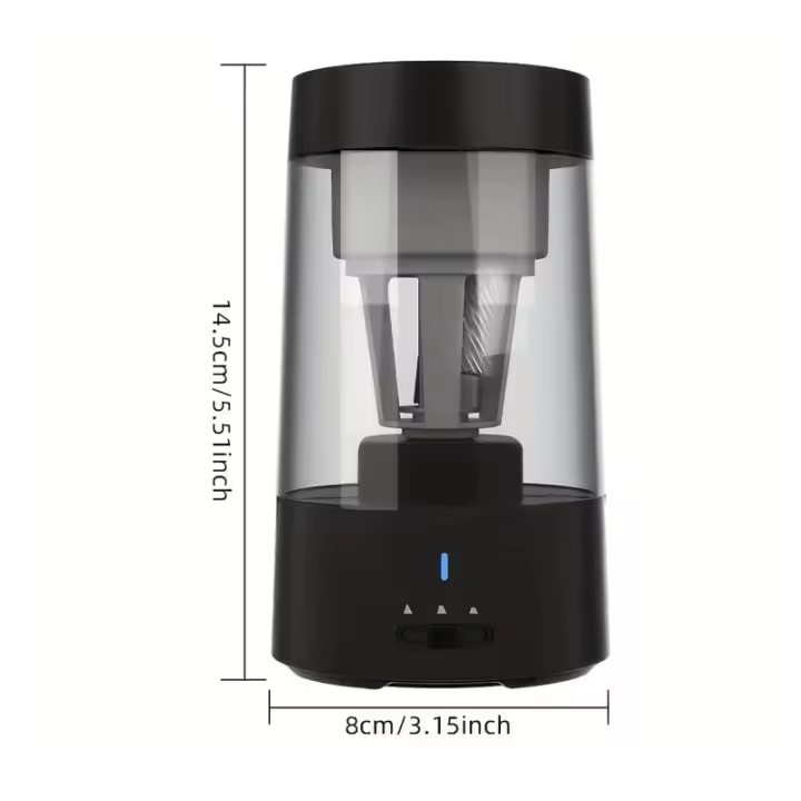 Afilador de Lápices Eléctrico de Alta Velocidad Portátil para Lápices de Madera 6mm-8mm - 1
