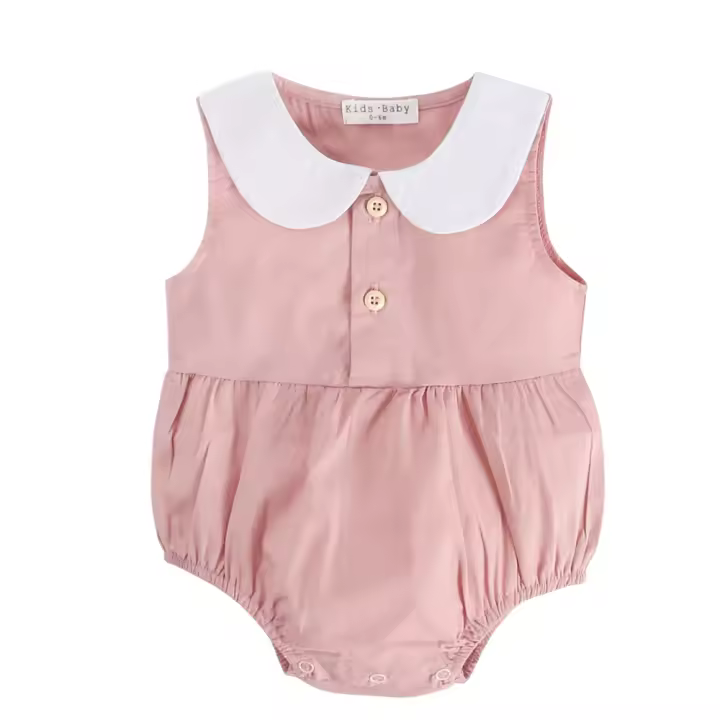 -Ropa de Verano de Algodón para Bebe, Body de Recién nacido Lindo, Sin Mangas, Princesa, Niño pequeño - 1