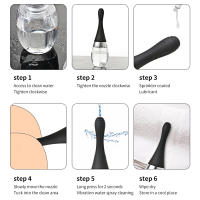 Limpiador anal automático de silicona, dispositivo de enema para limpieza de graves suaves, vaginal y anal, suministros de tapón de acoplamiento - details 10