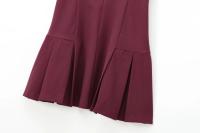 Ropa de mujer europeas y americanas vestido plisado ancho acanalado de colores contrastantes - details 10