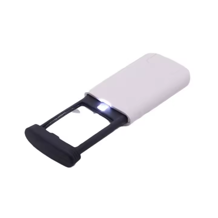 Nuevo tipo extraíble portátil con Luz LED de lectura de alta definición 4 veces Lente acrílica Lupa - 1