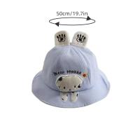 Gorra de Pescador de Algodón Suave para Bebé Gorra de Sol Casual para Niños Pequeños con Orejas de Dibujos Animados - details 7