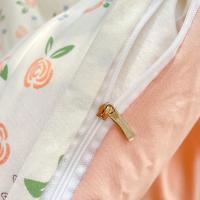 Conjunto de Cama Floral Retro Coreano Sábanas de Algodón Lavado 100%, Funda de Edredón Suave, Funda de Almohada - details 7