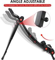 Máquina de entrenamiento Abdominal y núcleo de Fitness, equipo de Fitness plegable, 4 niveles, entrenamiento de fuerza en gimnasio en casa - details 3