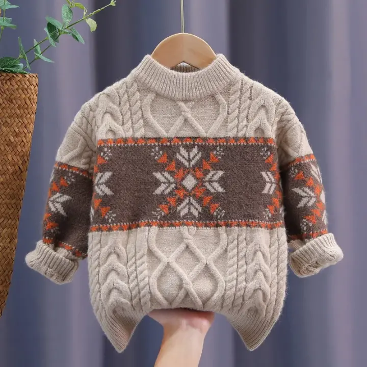 Suéteres de Lana para Niños Visteles con Cálida Suavidad Moda Juvenil 2024 - 1