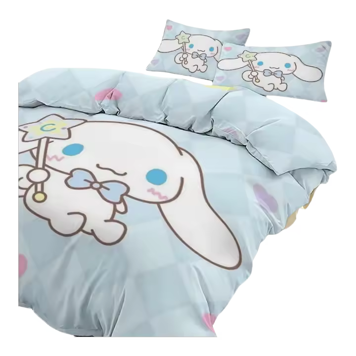Juego de Ropa de Cama Kt3 Cinnamoroll Tamaño Para Hombres y Mujeres 3pcs - 1