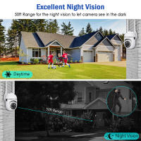Cámara de vigilancia KEPEAK 5G con Wifi 2MP, CCTV, PTZ, IP, seguimiento humano inteligente, visión nocturna, impermeable para exteriores Aplicación, smartphone, cableado eléctrico - details 9