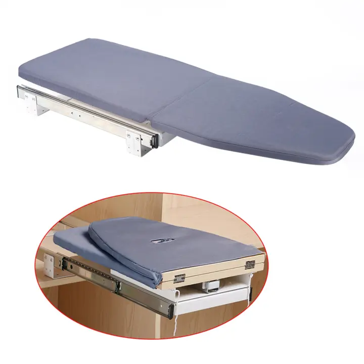 Tablero de Hierter Cobizable Plegable, Rotativo de 180 Grados, Almacenable en la Armario, Material de Acero, Abs, Algodón, Madera - 1