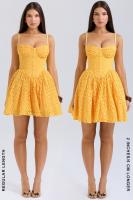 Vestido de princesa corto esponjoso, corte en A, sin espalda, jacquard de encaje sexy, puro deseo - details 6
