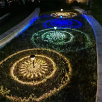 Luz de Jardín Solar RXUNS 4pc Luz de Sombras de Circulo Iluminación Solar al Aire Libre Impermeable - details 13
