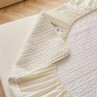 Funda de colchón acolchada suave de algodón puro, Protector de almohadilla de cama personalizado, antibacteriano, tamaño King, no incluye funda de almohada - details 23