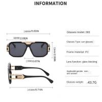 Gafas de sol cuadradas de moda con montura completa, gafas de sol Retro HD de gran tamaño con montura grande, estilo callejero, PC, gafas de sol Unisex para conducir - details 0