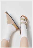 Zapatillas Boken vintage de moda para mujer, verano 2025, nuevas, con suela de corcho, estilo casual y fresco. - details 1