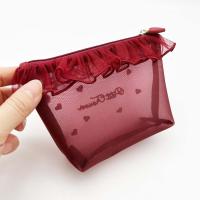 Bolso Simple de malla para cosméticos, bolsa de lavado con cremallera, bolsa de almacenamiento de malla, bolsa de pañuelos, organizador de artículos de tocador de gran capacidad para mujer - details 14