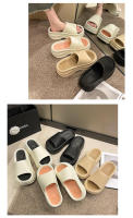 Zapatillas de suela gruesa de 7 cm, las mujeres usan la versión coreana de sandalias de tacón alto de una palabra en verano - details 10