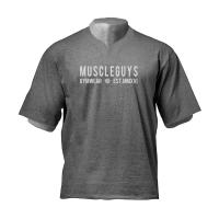Summer Oversized Men's Fashion Confortable V-neck Cotton Plus Size Workout Fitness Bodybuilding Tshirt M-2XL - details 12
