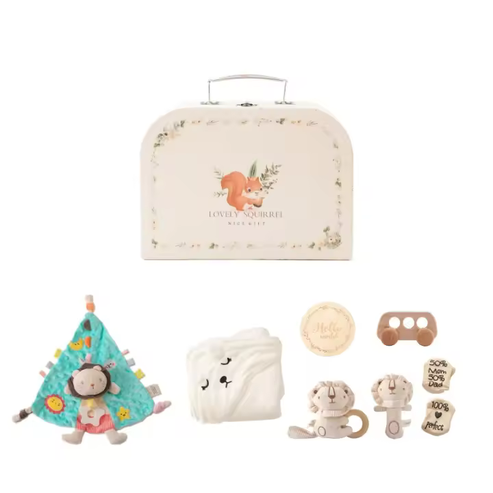 Bebés, regalo de cumpleaños, cesta bebe regalo, bautismo conejo elefante - 1