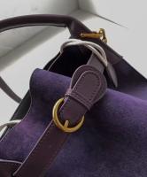 Bolso bandolera de hombro de terciopelo púrpura de alto grado de nicho - details 3