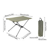 Mesa plegable ligera para acampar, marco de aluminio duradero, mesa de tela para interior, oficina, Camping, senderismo - details 3