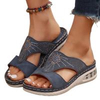 zapatos de zapatilla de tacón de cuña de verano para mujer - details 0