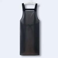 Delantal de trabajo resistente al aceite de PVC para el hogar, impermeable, Negro transparente, delantales de limpieza a prueba de suciedad - details 4