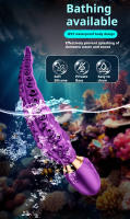 Vibrador de Pulga de Octopuso de Silicona 8.6" Monstruo Vibrante para Estimulación de Anus, Vagina, Pezón Juguetes para Adultos para Placer de Pareja - details 5