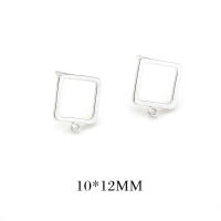 Pendientes de Stud de Metal de Alta Calidad Diseño de Círculo Redondo Irregular Ovalado - details 26