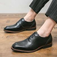 Genuine Chaussures Homme Cuir vestido de oficina zapatos de cuero profesionales para hombres 2024 - details 14