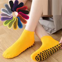 Calcetines de trampolín para adultos y niños, calcetines antideslizantes con suela de silicona para yoga, deportes de interior, jardín de infantes, paquete de 10 pares - details 17