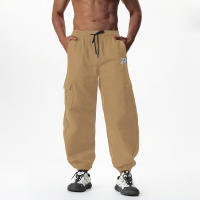 Pantalones cargo de moda de verano holgados de estilo coreano para hombre con piernas cónicas - details 16