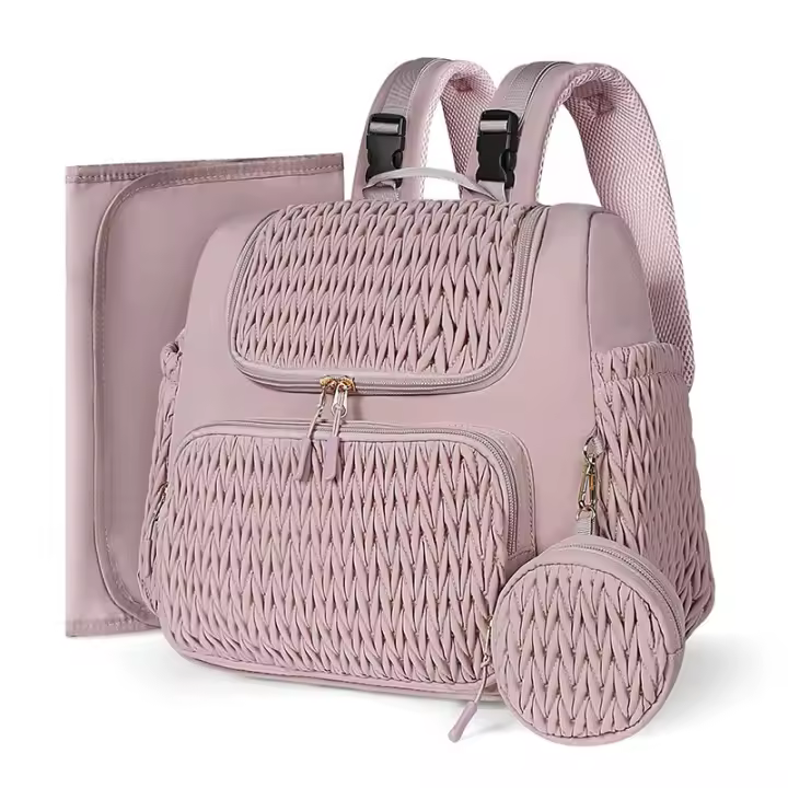 Bolsa de montañismo para mamás, bolsa colgante para cochecito, mochilas para pañales de gran capacidad con cambiador, cómodas bolsas de lactancia para bebés - 1
