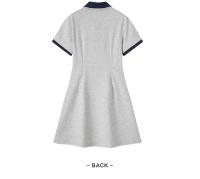Vestido Polo de Cintura Recortada de Estilo Vintage Semir Moda de Verano 2024 para Mujeres con Estampado de Panda y Letras - details 12