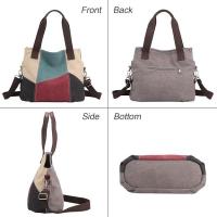 Bolso de compras tipo bandolera de lona para mujer - details 3